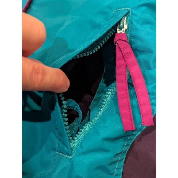 Vintage 90s Columbia Bugaboo 3-in-1 Interchange Ski Jacket Womens M Teal Purple - Picture 7 of 16